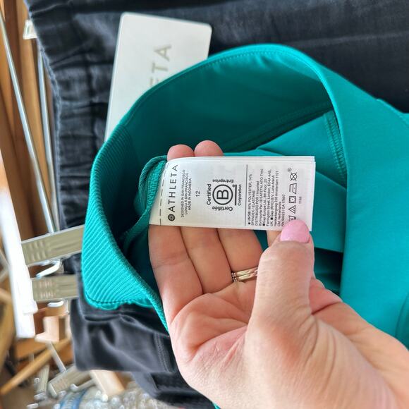 Athleta Brooklyn Pull On High Rise Ankle Pants 12 NWT - Picture 9 of 10